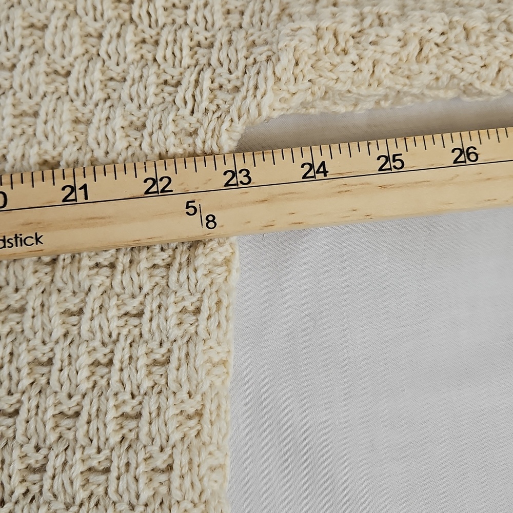 Carraig Donn Made In Ireland 100% Wool Cable Knit Fishermans Cardigan, Sz Medium - Picture 7 of 11